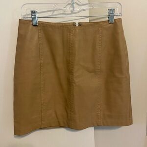 Free People Leather Skirt